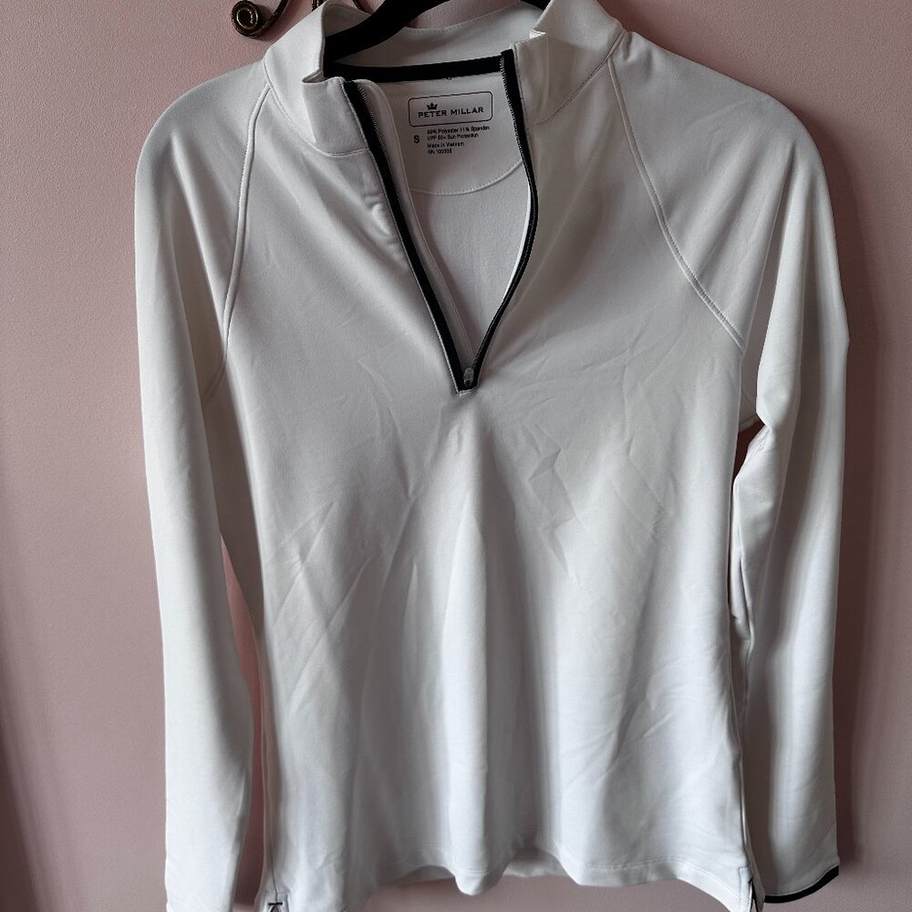 Peter Millar Quarter Zip with Roxiticus Logo Size Small